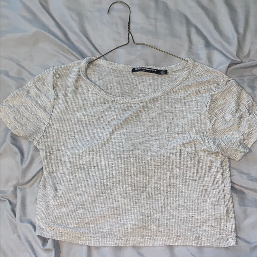 Grey Brandy Melville crop top